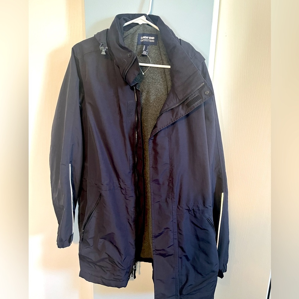 Lands End large coat men’s